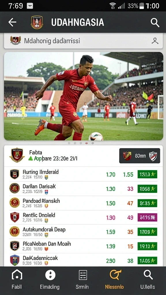 98spin - Screenshot 2: Pengguna sedang memilih permainan yang ingin dimainkan.