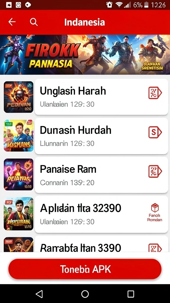 id777 - Tampilan antarmuka yang intuitif memudahkan navigasi aplikasi.